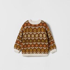Zara Kids Jaquard Knit Sweater Set size 2-3